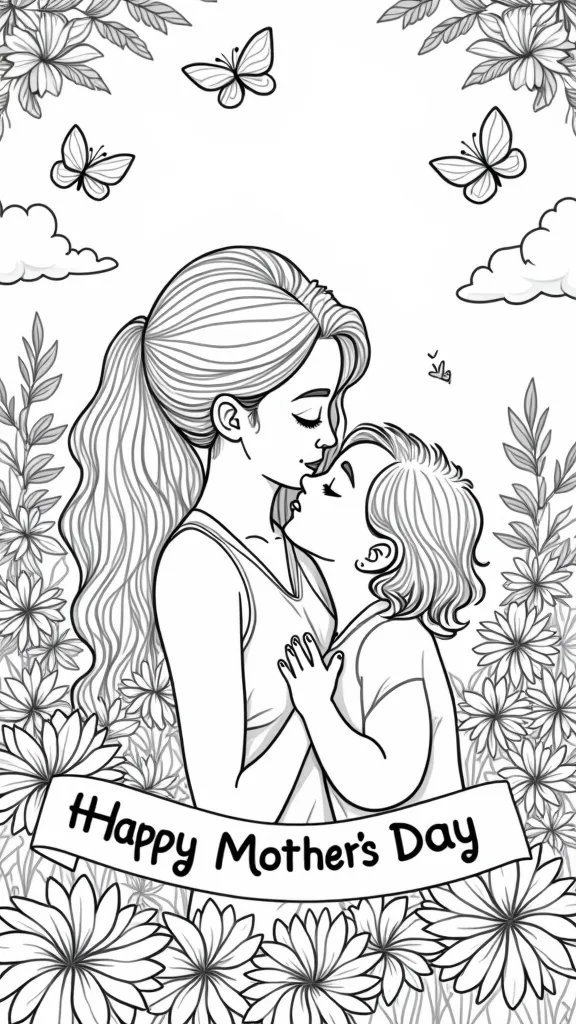 mother’s day coloring pages pdf